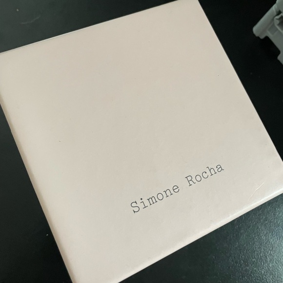 Bridal Simone Rocha Wedding Silver and White Crystal and Pearl Drop Earrings - Picture 5 of 6